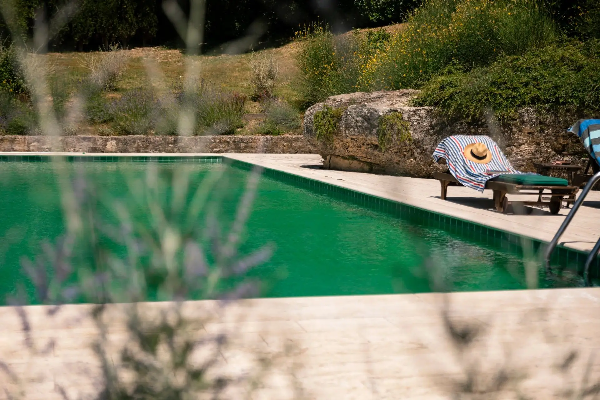 clean swimming pool outdoor sunlight
